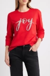 Caslonr Caslon(r) Joy Embellished Crewneck Sweatshirt