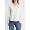 Caslonr Caslon(r) Knit Button-up Shirt In Ivory Pristine