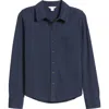 Caslonr Caslon(r) Knit Button-up Shirt In Navy Blazer