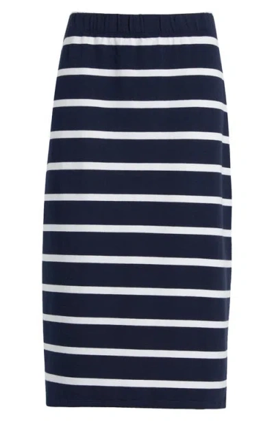 Caslonr Caslon(r) Knit Pencil Skirt In Navy- White Jolie Stripe