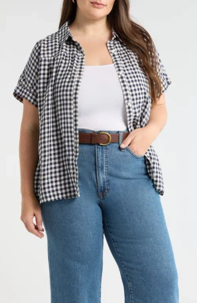 Caslonr Caslon(r) Linen Blend Button-up Shirt In Blue