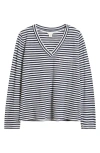 Caslonr Caslon(r) Long Sleeve V-neck T-shirt In Black
