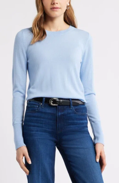 Caslonr Caslon(r) Merino Wool Blend Crewneck Sweater In Blue