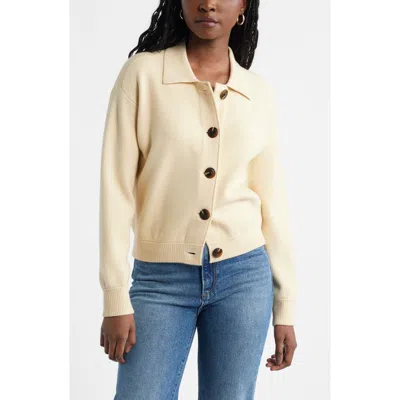 Caslonr Caslon(r) Milano Knit Bomber Cardigan In Beige Burnt