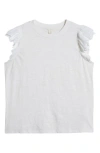Caslonr Caslon(r) Mixed Media Eyelet Trim Top In White