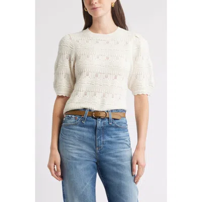 Caslonr Caslon(r) Mixed Stitch Sweater In White