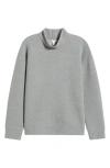 Caslonr Caslon(r) Mock Neck Ottoman Sweatshirt In Gray