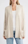 Caslonr Caslon(r) Open Front Cardigan In Brown