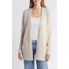 Caslonr Caslon(r) Open Front Cardigan In Tan Sugar