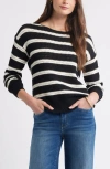 Caslonr Caslon(r) Open Stitch Cotton Blend Sweater