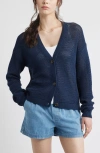 Caslonr Caslon(r) Open Stitch Cotton Cardigan