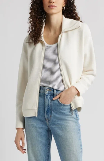 Caslonr Caslon(r) Ottoman Knit Bomber Jacket In White