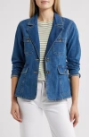 Caslonr Caslon(r) Patch Pocket Denim Blazer In Medium Wash