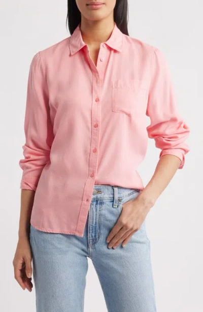 Caslonr Caslon(r) Pocket Button-up Shirt In Pink Geranium