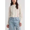 Caslonr Caslon(r) Pretty Lace Panel Button-up Shirt