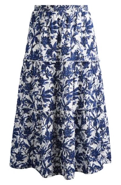 Caslonr Caslon(r) Print Eyelet Tiered Maxi Skirt