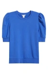 Caslonr Caslon(r) Puff Short Sleeve Sweatshirt In Blue Dazzle