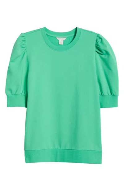 Caslonr Caslon(r) Puff Short Sleeve Sweatshirt In Green Celtic
