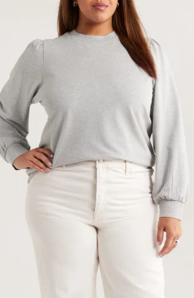 Caslonr Caslon(r) Puff Shoulder Sweatshirt In Gray