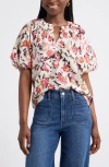 Caslonr Caslon(r) Puff Sleeve Top In White