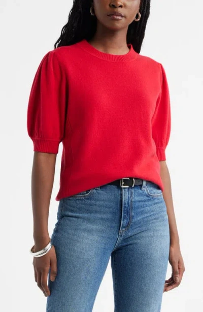 Caslonr Caslon(r) Puff Sleeve Wool & Cashmere Sweater In Multi