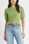 Caslonr Caslon(r) Puff Sleeve Wool & Cashmere Sweater In Green