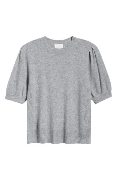 Caslonr Caslon(r) Puff Sleeve Wool & Cashmere Sweater In Grey Heather