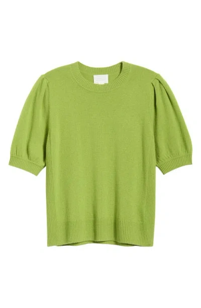 Caslonr Caslon(r) Puff Sleeve Wool & Cashmere Sweater In Olive Bean