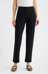 Caslonr Caslon(r) Pull-on Stretch Ponte Cigarette Pants In Black