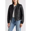 Caslonr Caslon(r) Quilted Leather Jacket In Black