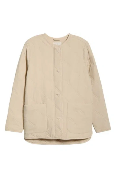 Caslonr Caslon(r) Quilted Patch Pocket Jacket In Brown