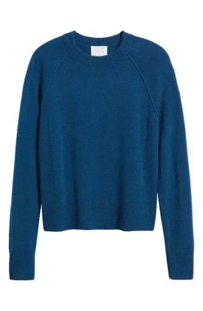 Caslonr Caslon(r) Raglan Sleeve Wool & Cashmere Sweater In Blue