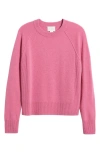 Caslonr Caslon(r) Raglan Sleeve Wool & Cashmere Sweater In Pink