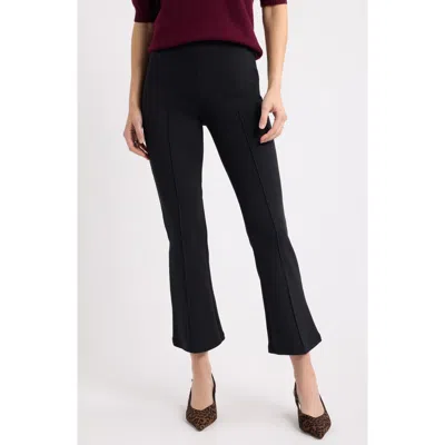 Caslonr Caslon(r) Rib Knit Kick Flare Pants In Black
