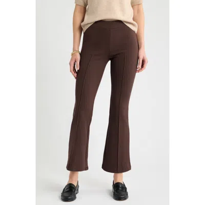 Caslonr Caslon(r) Rib Knit Kick Flare Pants In Brown