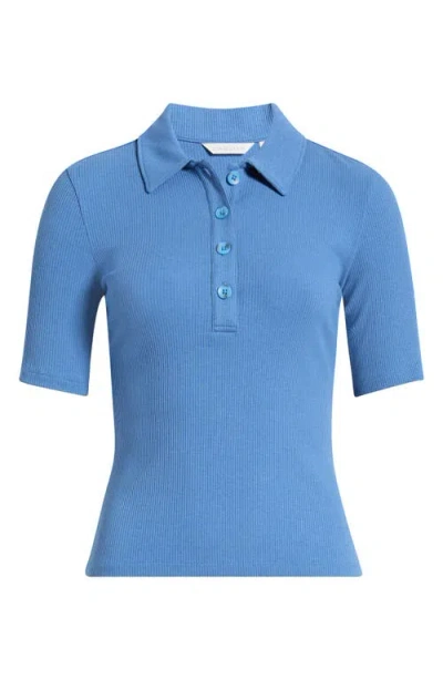 Caslonr Caslon(r) Ribbed Polo In Blue