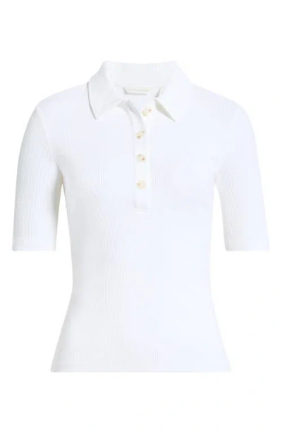 Caslonr Caslon(r) Ribbed Polo In White