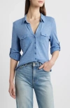Caslonr Caslon(r) Roll Tab Knit Shirt In Blue Colony