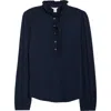 Caslonr Caslon(r) Ruffle Detail Henley Shirt In Blue