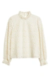 Caslonr Caslon(r) Ruffle Lace Top In White