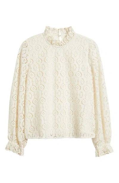 Caslonr Caslon(r) Ruffle Lace Top In White