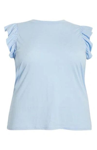 Caslonr Caslon(r) Ruffle Sleeve Top In Blue