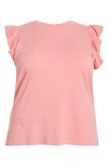 Caslonr Caslon(r) Ruffle Sleeve Top In Pink