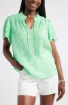 Caslonr Caslon(r) Ruffle Top In Multi
