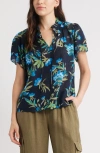 Caslonr Caslon(r) Ruffle Top In Blue