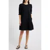 Caslonr Caslon(r) Ruffle Trim Shift Dress In Black