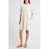 Caslonr Caslon(r) Ruffle Trim Shift Dress In Ivory Pristine