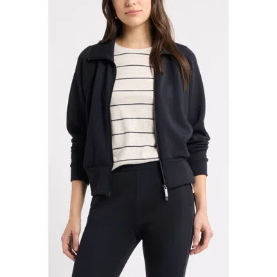 Caslonr Caslon(r) Scuba Knit Jacket In Black