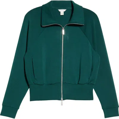 Caslonr Caslon(r) Scuba Knit Jacket In Green Ponderosa