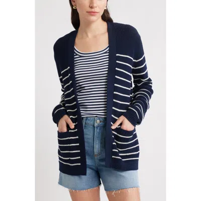 Caslonr Caslon(r) Shaker Stitch Pima Cotton Cardigan